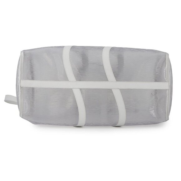 LOUIS VUITTON Epi Leather Plage Keepall Bandouliere Size 50 PVC White - Picture 5 of 16